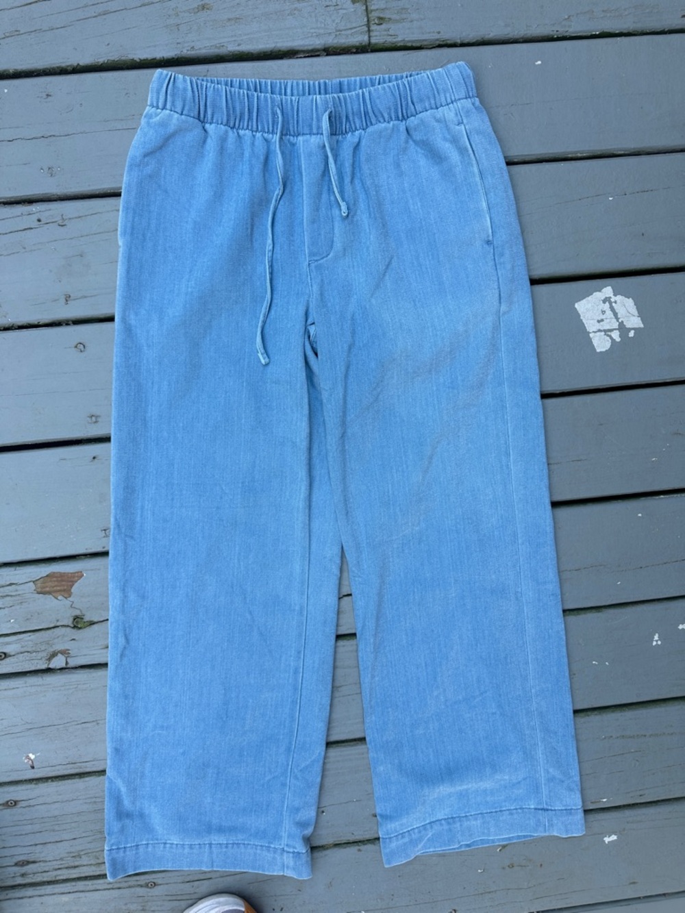 American Eagle Light Blue Drawstring Wide-Leg Pants Sz Xs NWT